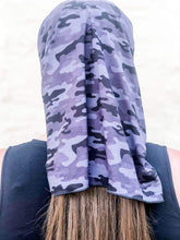 Load image into Gallery viewer, Gray Camo Face Cover/Headband
